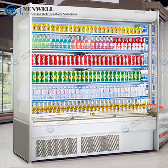 merchandiser cooler with led display